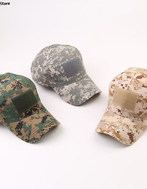 Load image into Gallery viewer, Military Baseball Caps Camouflage Tactical Army Soldier Combat Paintball Adjustable Summer Snapback Sun Hats Men Women
