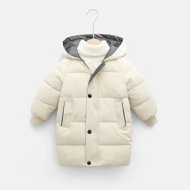 Autumn Winter New Children Down  Jacket Boys Girls Fashion Thick Warm Jacket Baby Hooded Warm Outwear Kids Cotton Coat 2-7 Year