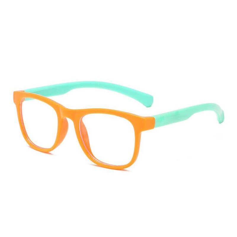 Children Bendable Silicone Anti-blue Light Glasses Flexible One-piece Safe Eyeglasses Plain Mirror Goggles Eyewear Frame