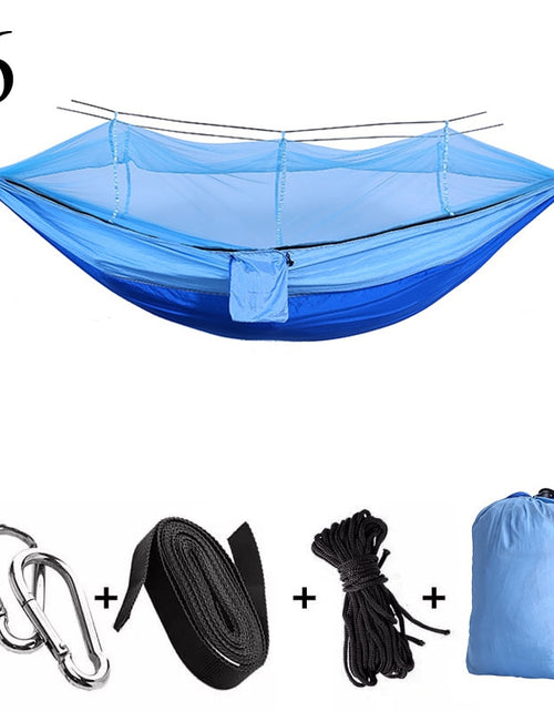 Load image into Gallery viewer, Portable Outdoor Camping Hammock 1-2 Person Go Swing With Mosquito Net Hanging Bed Ultralight Tourist Sleeping hammock
