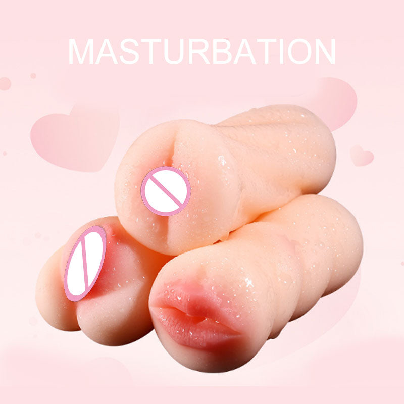 Sex Real Vagina Pussy Man Masturbator Mouth Oral Realistic Vagina Pussy Licking Anal Ass Masturbation Cup Adult Sex Toys for Men