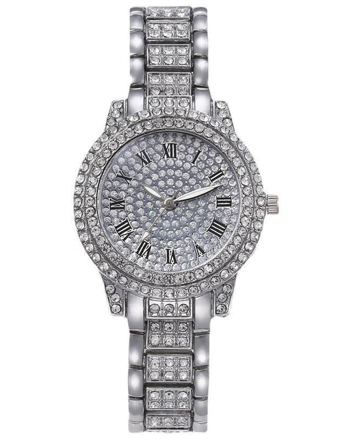 Load image into Gallery viewer, Hot Fashion Women Luxury Diamond Watches Bracelet Ladies Quartz Watch Rose Gold Womens Wristwatch Shiny Crystal Reloj Mujer
