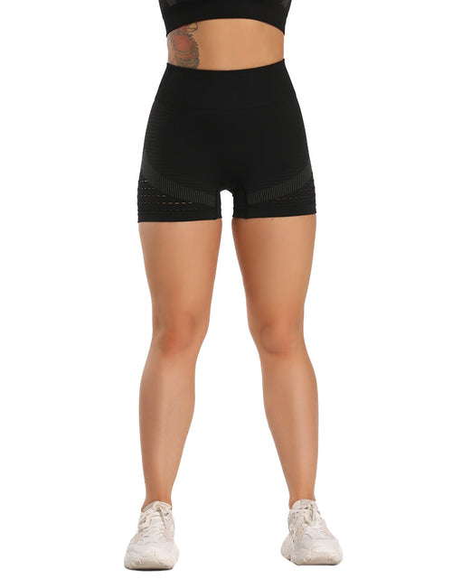 Load image into Gallery viewer, Summer Yoga Shorts Women Fitness High Waist Seamless Hip-up Workout Tight Elastic Sports Shorts Push Up Running Gym Clothes
