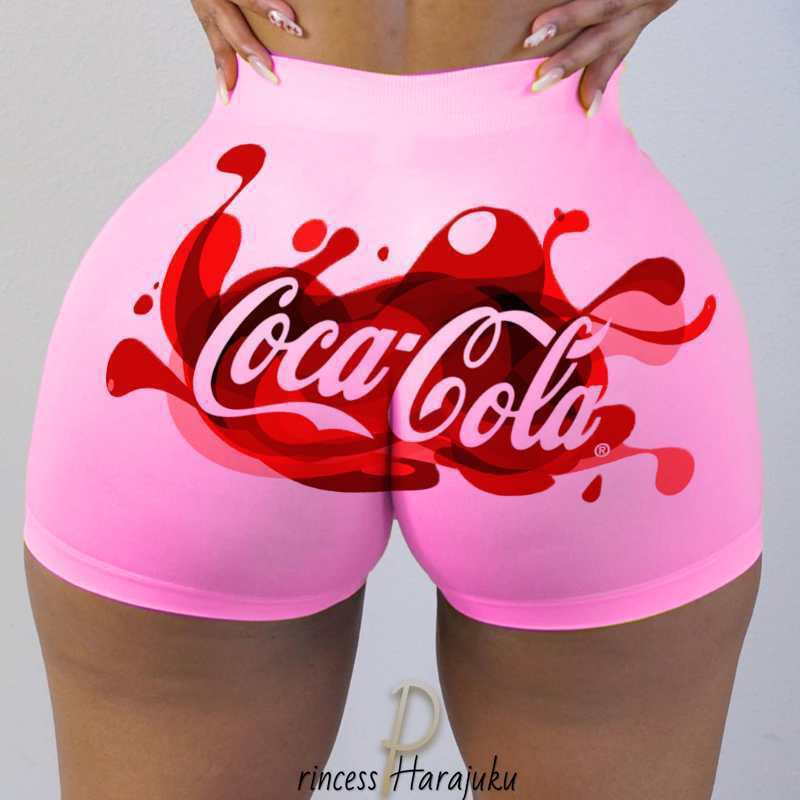 Women Hot Sale Printed Shorts In The 2021summer Casual High Waist Motorcycle Shorts Sexy Cute Sports Fitness Shorts Dropshipping