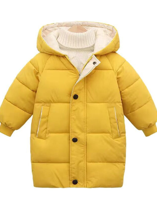 Load image into Gallery viewer, Autumn Winter New Children Down  Jacket Boys Girls Fashion Thick Warm Jacket Baby Hooded Warm Outwear Kids Cotton Coat 2-7 Year
