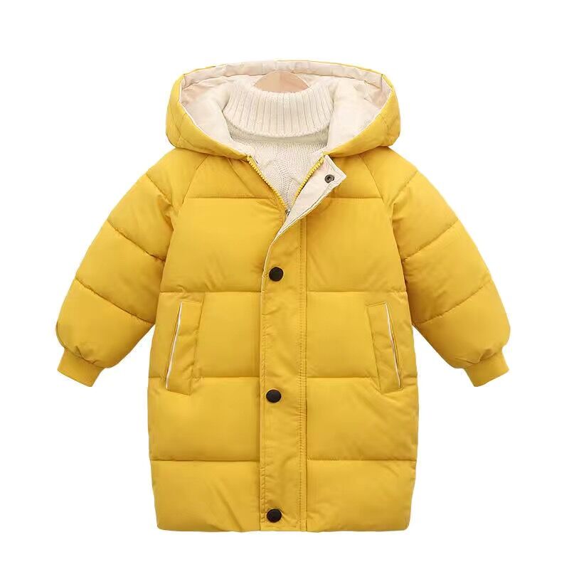 Autumn Winter New Children Down  Jacket Boys Girls Fashion Thick Warm Jacket Baby Hooded Warm Outwear Kids Cotton Coat 2-7 Year