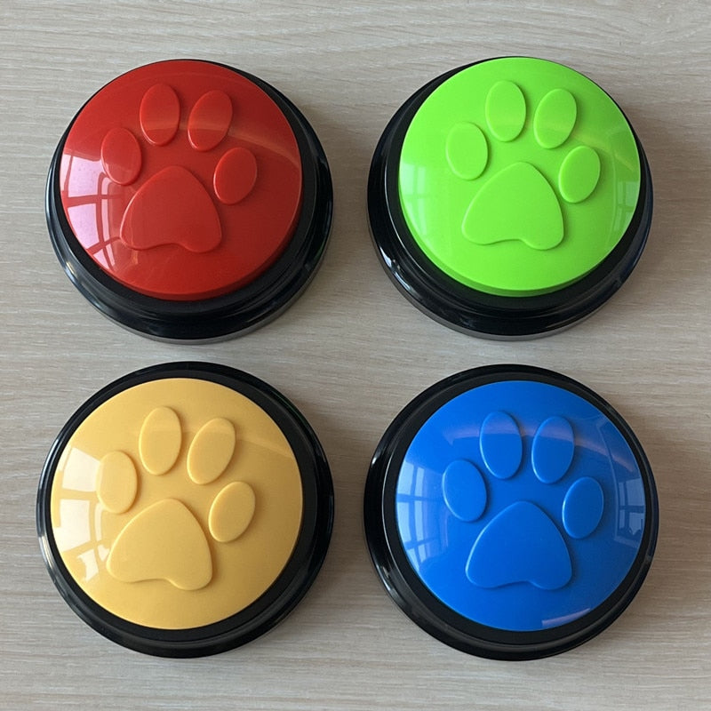 Pet Training Buttons 4pcs/box Recordable Pet Talking Toys Pet Interactive toys Speech Buttons Pet toys