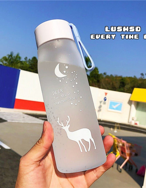 Load image into Gallery viewer, 700/500ml Plastic Bottle For Water Girl Cute Drinking Bottle For Children Gym School  FREE SHIPPING WATER BOTTL
