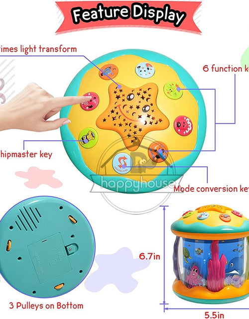 Load image into Gallery viewer, Baby Toys 6 0 12 Months Musical Toy Babies Ocean Rotary Projector Montessori Early Educational Toys with Music Light Kids 1 2 3
