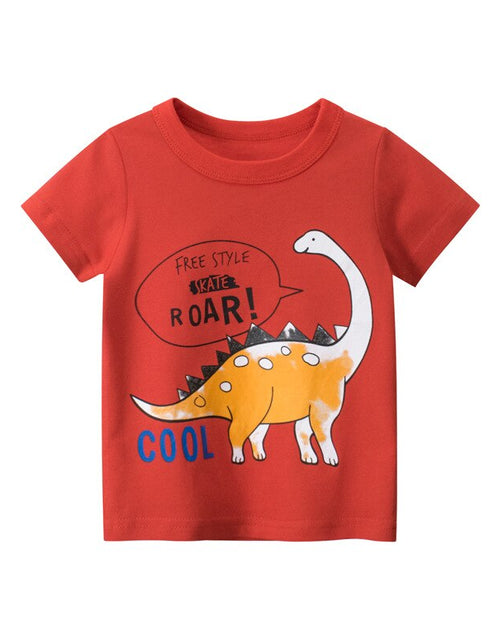 Load image into Gallery viewer, Baby Boy  Summer T-Shirts Kids Toddler Children Cartoon Animals Shark Dinosaur Print Cotton Tee Tops Clothes
