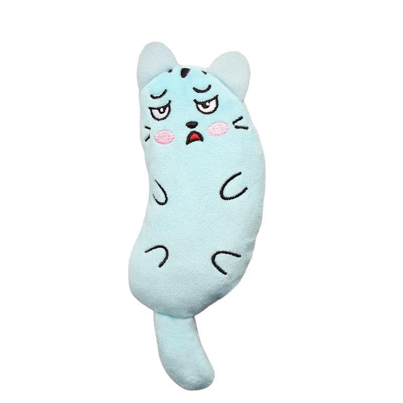 Cute Cat Toys Funny Interactive Plush Cat Toy Mini Teeth Grinding Catnip Toys Kitten Chewing Squeaky Toy Pets Accessories