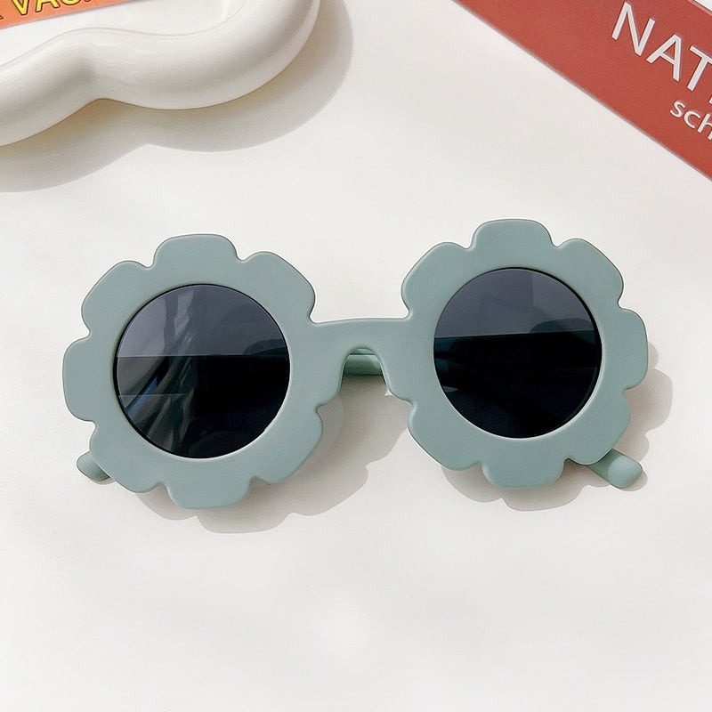 New Kids Sunglasses Children Round Flower Sunglasses Girls Boys Baby Sport Shades Glasses UV400 Outdoor Sun Protection Eyewear