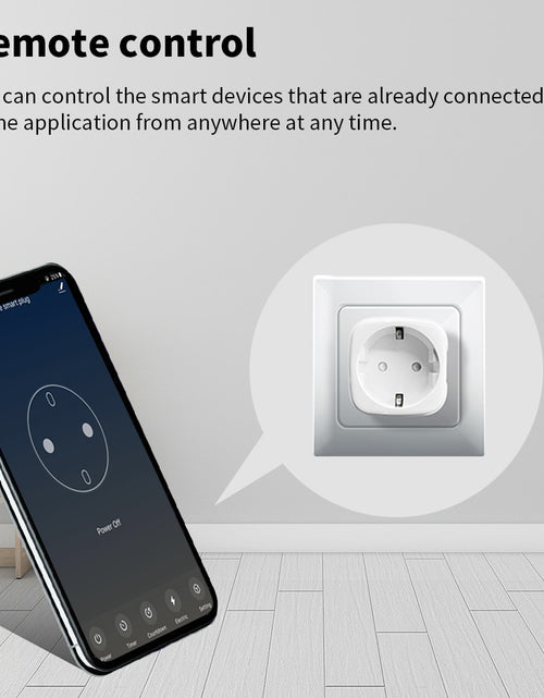 Load image into Gallery viewer, Zigbee Socket EU Plug Adapter Tuya Smart Home Wireless Remote Control Smart Socket Power Outlet Support Google Home Alexa
