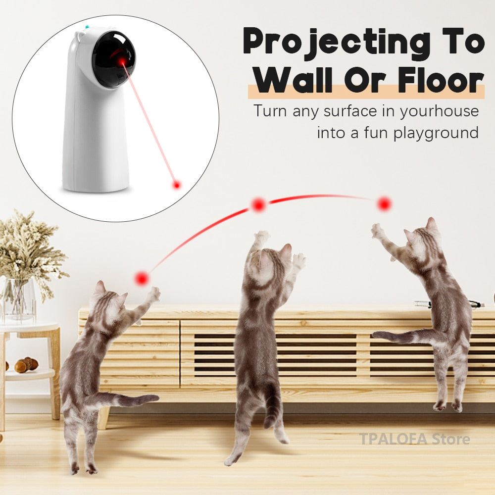 Automatic Cat Toys Interactive Smart Teasing Pet LED Laser Indoor Playing Cat Toy Handheld Electric Toys For Cats Accessories