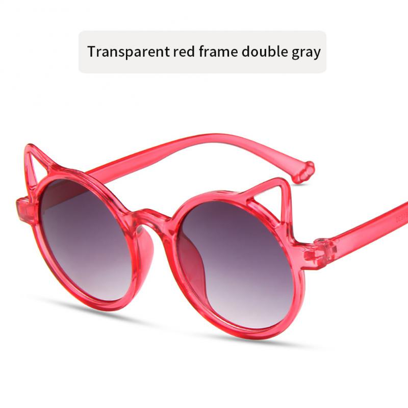 2023 Fashion Heart-Shape Sunglasses For Kids Retro Cute Pink Cartoon Sun Glasses Frame Girls Boys Baby Children Eyewear Goggles