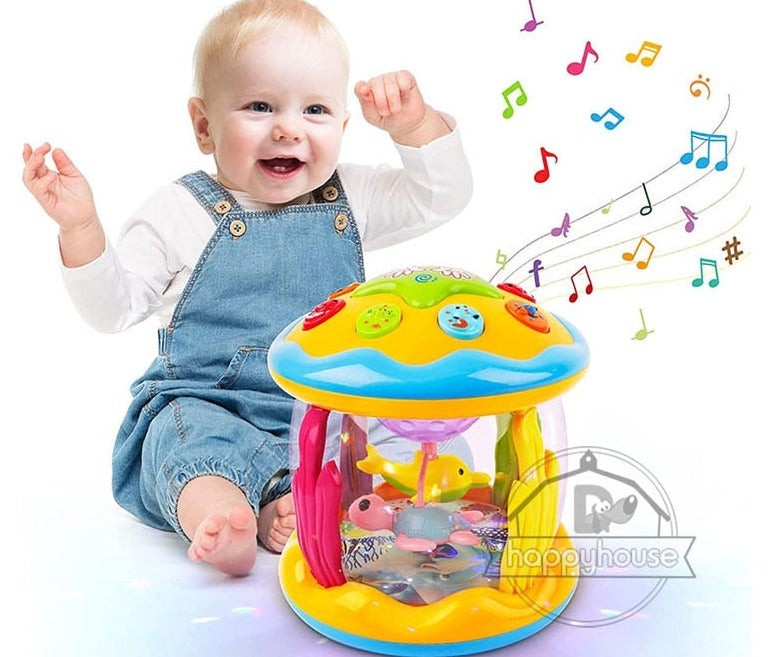 Baby Toys 6 0 12 Months Musical Toy Babies Ocean Rotary Projector Montessori Early Educational Toys with Music Light Kids 1 2 3