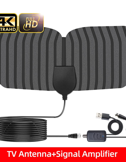 Load image into Gallery viewer, 3000 Miles 8K Digital DVB-T2 TV Antenna Indoor with amplifier Booster 1080P Aerial For Car antenna RV travel smart tv
