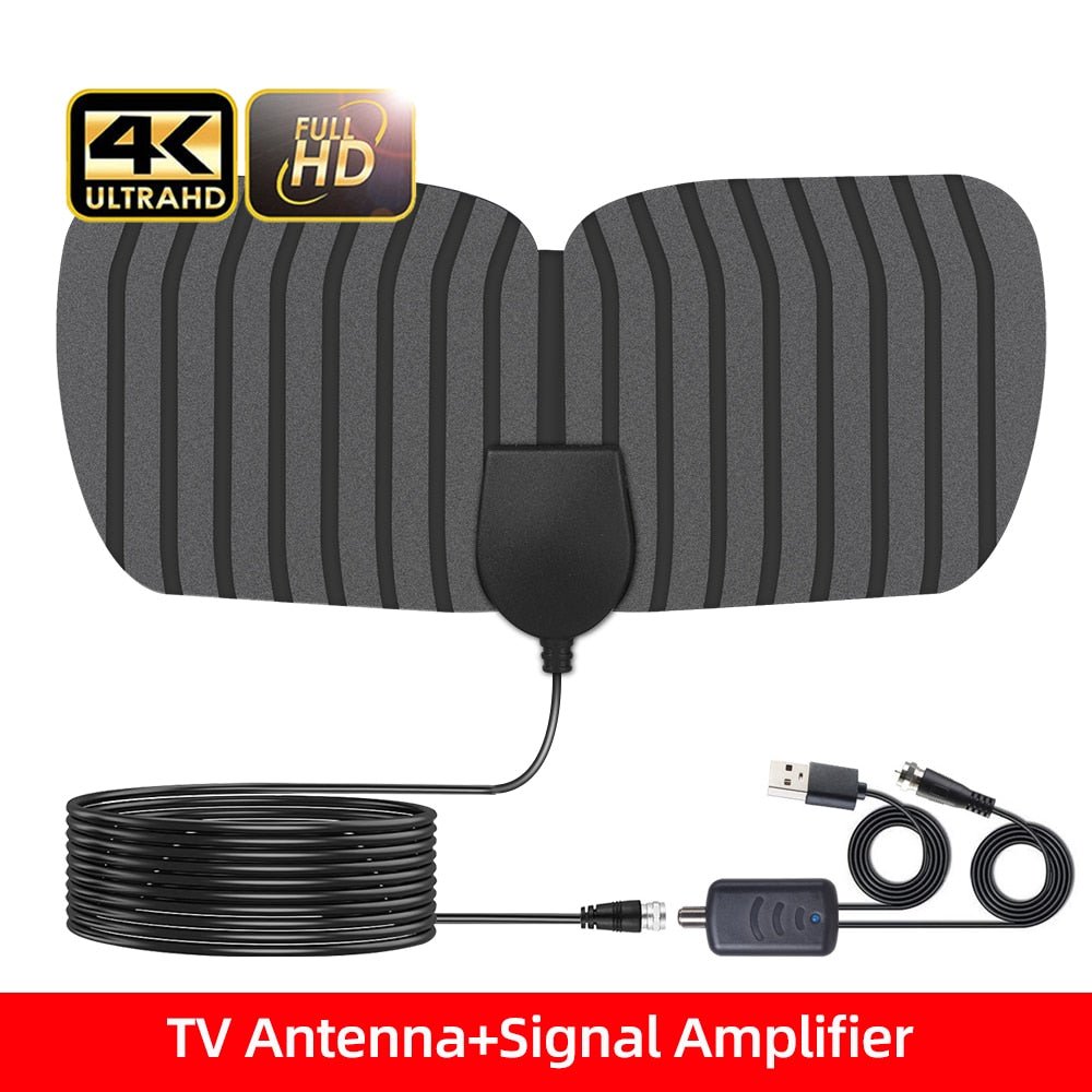 3000 Miles 8K Digital DVB-T2 TV Antenna Indoor with amplifier Booster 1080P Aerial For Car antenna RV travel smart tv