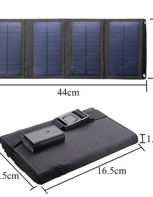 Load image into Gallery viewer, 70W Outdoor Foldable Solar Panels Cell 5V USB Portable Solar Smartphone Battery Charger for Tourism Camping Hiking 20W 30W 10W
