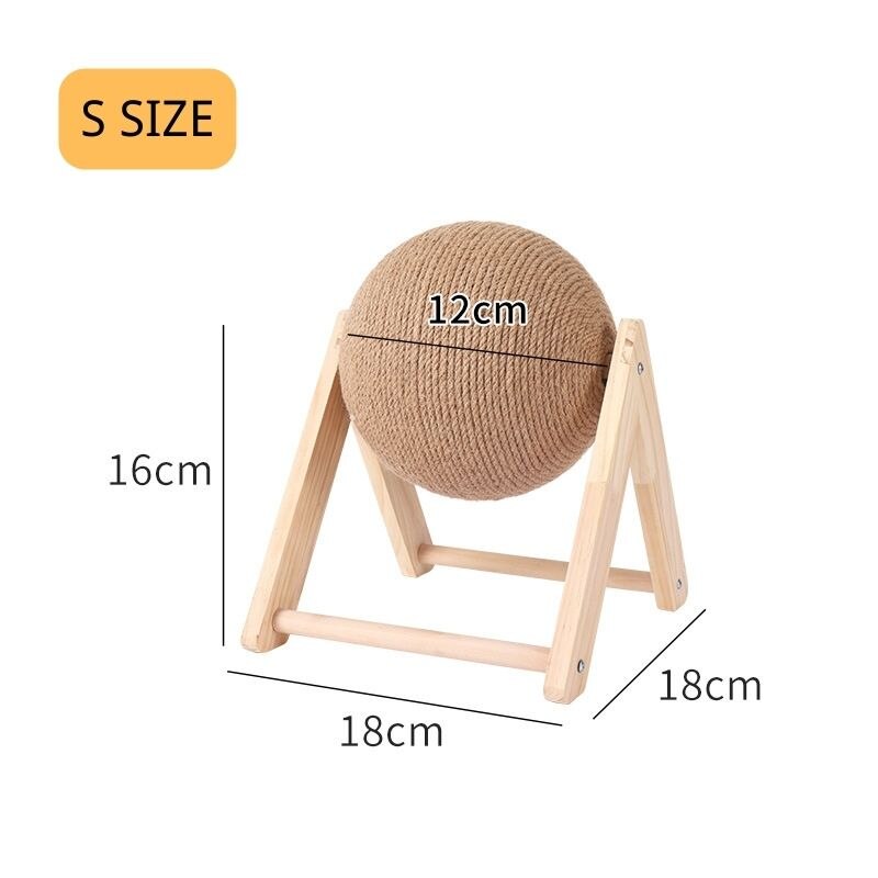 Cat Scratcher Ball Cat Toys Kitten Sisal Rope Ball Board Grinding Paws Toy Cats Scratcher Wear-resistant Pet Cat Accessories