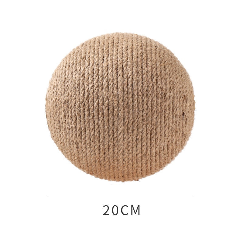 Cat Scratcher Ball Cat Toys Kitten Sisal Rope Ball Board Grinding Paws Toy Cats Scratcher Wear-resistant Pet Cat Accessories