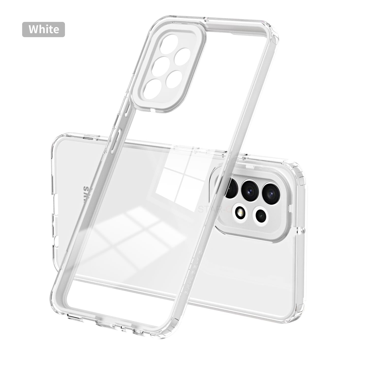 A 52 32 53 13 33 360 ° Shockproof Case For Samsung Galaxy A52 A32 A13 A53 A33 A73 A23 4G 5G 2022 Clear Transparent Airbag Cover