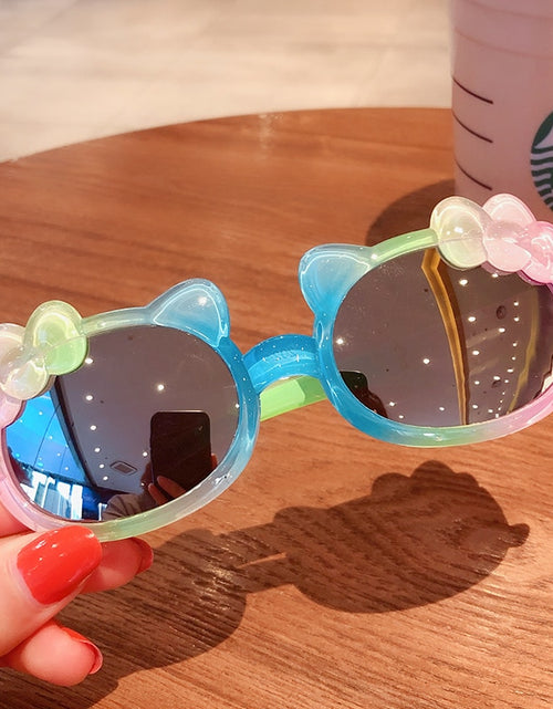 Load image into Gallery viewer, 2022 Boy Girl Cute Cartoon Bear Shape Fashion Round Sunglasses Children Vintage Sunglasses UV Protection Classic Kids Eyewear
