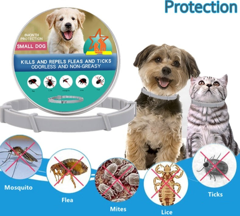 Retractable Dogs Mosquitoe Repellent Collar Pet Antiparasitic Anti Flea Tick Collar For Small Large Dog Cat Leash Pet Products