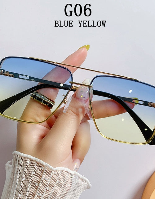 Load image into Gallery viewer, Sunglasses Women 2022 Square Fashion Glasses Rimless Shades  Retro Vasos Decorativos Lunette De Soleil Femme Zonnebril Dames Sol
