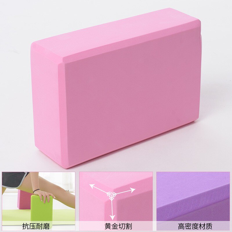 EVA Foam Yoga Block Props Brick Gym Pilates Yoga Column Back Exercise BodyBuilding Fitness Sport Workout Equipment for Home