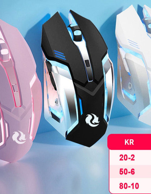 Load image into Gallery viewer, Gaming Mouse Rechargeable 2.4GWireless Bluetooth Mouse Mute Ergonomic Mouse for Computer Laptop LED Backlit Mice for IOS Android
