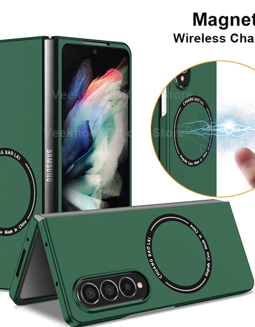 Load image into Gallery viewer, Magnetic Wireless Charging Case for Samsung Galaxy Z Fold 3 4 Magsafe Cover Cases Shockproof and Anti fingerprints
