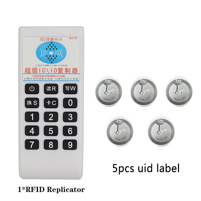 Handheld Frequency 125Khz-13.56MHZ Copier Duplicator Cloner RFID NFC IC Card Reader &amp; Writer Access Tag Duplicator 5577 Card