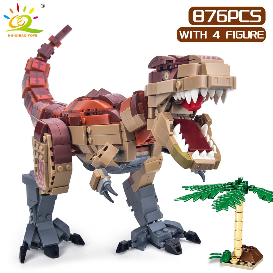 Jurassic Indominus Rex Dinosaur World Model Building Blocks City Triceratops Velociraptor Dino Park Bricks Children Toy