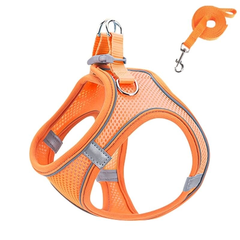 Adjustable Cat Harness Leash Escape Proof Kitten Dog Harness For Cat Small Dog Breathable Cat Harness Lead Leash Pet Accessories