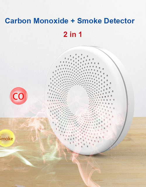 Load image into Gallery viewer, 2 in 1 Version WiFi Function Tuya And Smart Life Smoke Detector Sensor &amp; Carbon Monoxide Co Gas Detector Smoke Fire Sound Alarm
