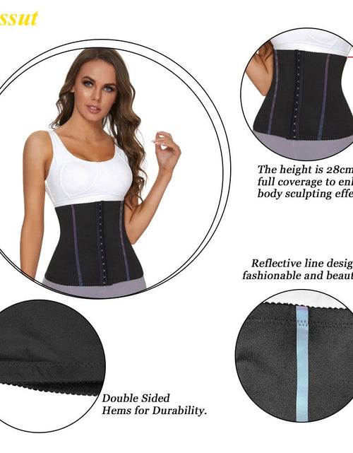 Load image into Gallery viewer, Sauna Waist Trainer for Women Hot Sweat Girdle Weight Loss Belly Belt Tummy Control Lady Body Shaper Fat Burning Workout
