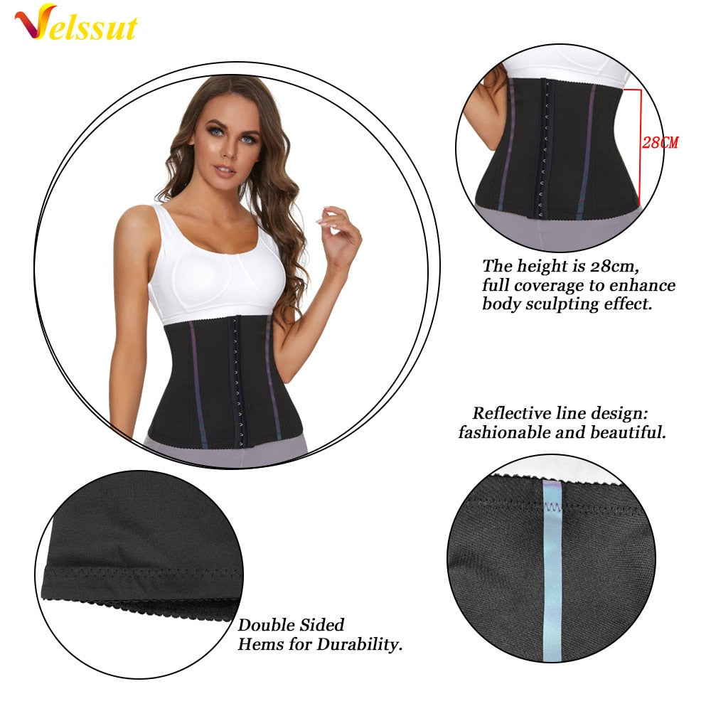 Sauna Waist Trainer for Women Hot Sweat Girdle Weight Loss Belly Belt Tummy Control Lady Body Shaper Fat Burning Workout