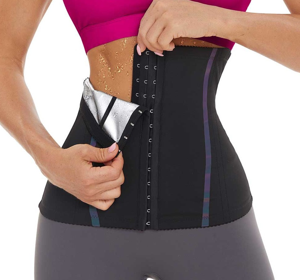 Sauna Waist Trainer for Women Hot Sweat Girdle Weight Loss Belly Belt Tummy Control Lady Body Shaper Fat Burning Workout