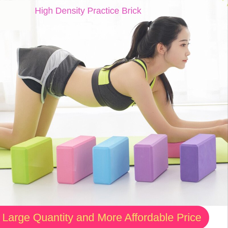 EVA Foam Yoga Block Props Brick Gym Pilates Yoga Column Back Exercise BodyBuilding Fitness Sport Workout Equipment for Home