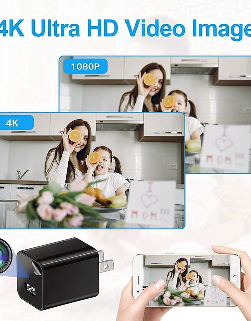 Load image into Gallery viewer, HD 4K 1080P Mini Plug Camera USB Charger  WiFi Video Recorder Home Security Motion Detection Surveillance Wireless Nanny Cam
