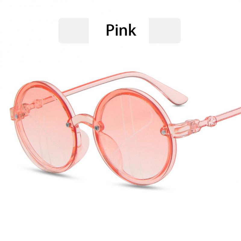 2023 Fashion Heart-Shape Sunglasses For Kids Retro Cute Pink Cartoon Sun Glasses Frame Girls Boys Baby Children Eyewear Goggles