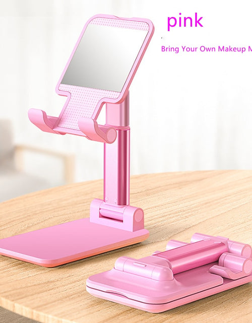 Load image into Gallery viewer, Metal Desktop Tablet Holder Table Cell Foldable Extend Support Desk Mobile Phone Holder Stand For iPhone iPad Adjustable
