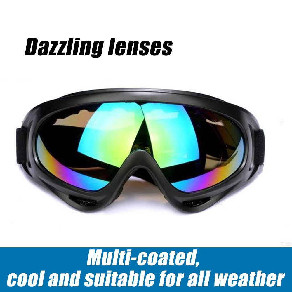 1 Pcs Winter Skiing Glasses Goggles Outdoor Sports CS Glasses Ski Goggles UV400 Dustproof Moto Cycling