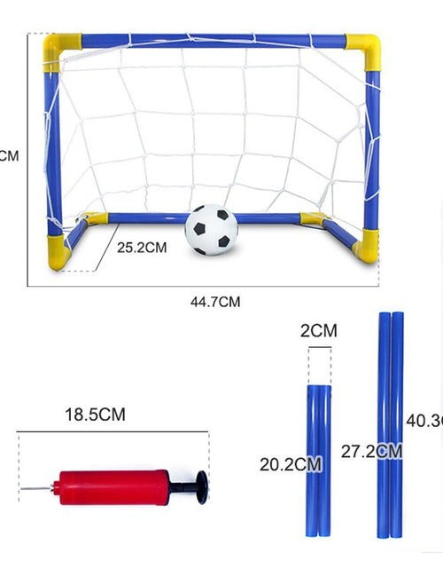 Load image into Gallery viewer, Little Kids Indoor/Outdoor Durable Football Play Kit Premium Portable Soccer Goal Set Endless Hours of Fun and Playing Time
