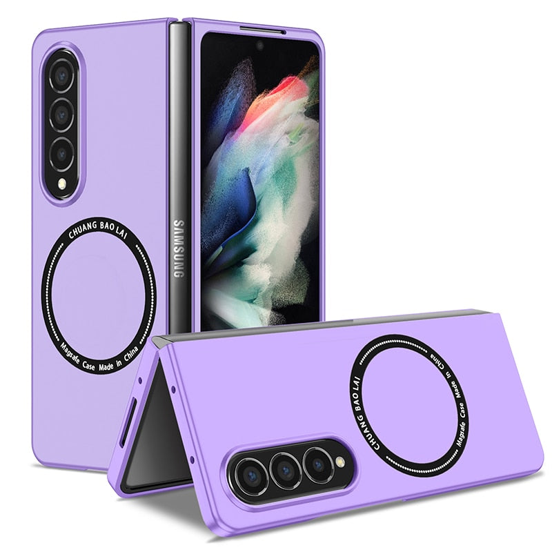 Magnetic Wireless Charging Case for Samsung Galaxy Z Fold 3 4 Magsafe Cover Cases Shockproof and Anti fingerprints