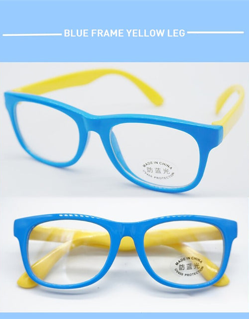 Load image into Gallery viewer, 2022 TR90 Round Blue Light Kids Glasses Silicone Flexible Optical Frame Boys Girls Computer Transparent Blocking Eyeglasses
