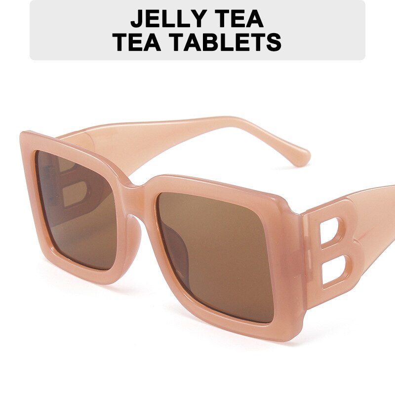 New Fashion Square Sunglasses 2022 New Women Men Vintage  UV400 Outdoor Cycling Sun Glasses Female Big Frame Travel Shades