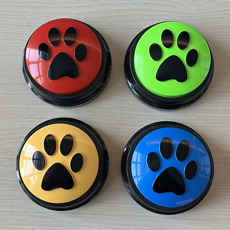 Pet Training Buttons 4pcs/box Recordable Pet Talking Toys Pet Interactive toys Speech Buttons Pet toys