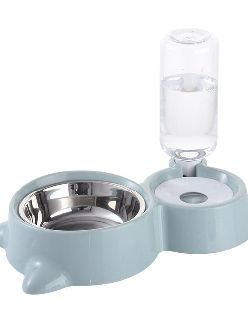 Load image into Gallery viewer, New 2-in-1 Cat Bowl Water Dispenser Automatic Water Storage Pet Dog Cat Food Bowl Food Container with Waterer Pet Waterer Feeder
